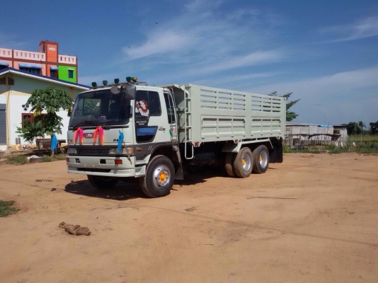 ขายรถบรรทุกสิบล้อดัมพ์ HINO 3M เครื่องเดิม 240 แรง ปี 36 กระบะดัมพ์สหะมิตร ทะเบียนพร้อม
