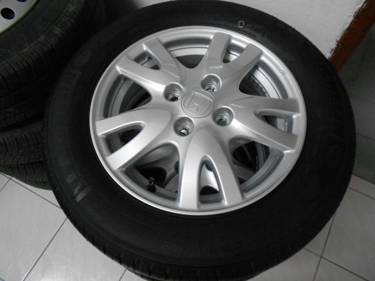 ขายล้อแม็ก Honda Brio ขอบ 14 พร้อมยางป้ายแดง