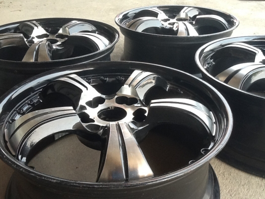 ขายแม็กขอบ 17 5รู100/114 กว้าง7 ET35 ครบชุด4วง
