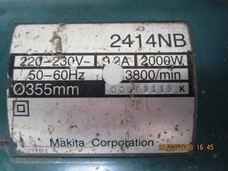 เครื่องตัดไฟเบอร์ Makita รุ่น2414NB 14นิ้ว สภาพดี ราคาถูกๆ เครื่องตัดไฟเบอร์ Makita รุ่น2414NB 14นิ้ว สภาพดี ราคาถูกๆ