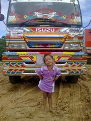 รถบรรทุกพ่วงดั๊มพ์ แม่-ลูก ยี่ห้อ ISUZU 320 แรงม้า