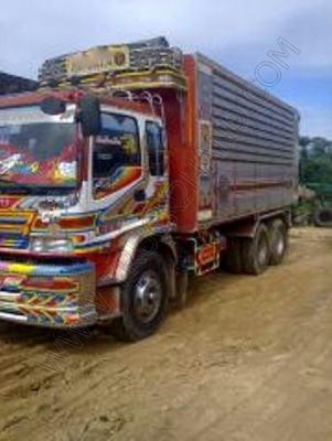 รถบรรทุกพ่วงดั๊มพ์ แม่-ลูก ยี่ห้อ ISUZU 320 แรงม้า