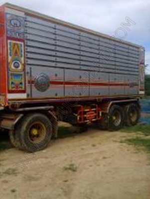 รถบรรทุกพ่วงดั๊มพ์ แม่-ลูก ยี่ห้อ ISUZU 320 แรงม้า