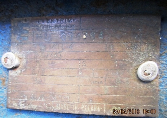 ขายมอเตอร์ไฟฟ้า  3 เฟส 20HP   Made in Porland.ขาย 15,000 บาท.