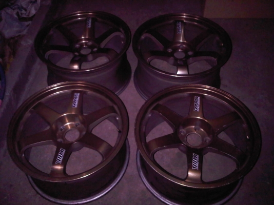 ขายTE37งานROTA ขอบ18 กว้างหน้า8.5หลัง9.5 1ชุด ถูกๆ