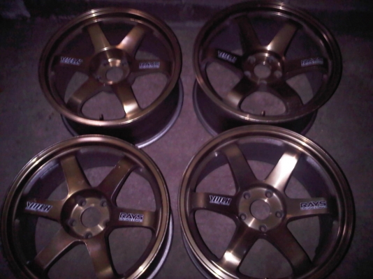 ขายTE37งานROTA ขอบ18 กว้างหน้า8.5หลัง9.5 1ชุด ถูกๆ