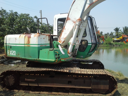 ขายด่่วน HITACHI EX120-2 เก่าญี่ปุ่น100 \%ทำสีใหม่แล้วจ้า นำเข้าเองจากญี่ปุ่น สภาพสวย จริง ๆๆ นะ ขายด่่วน HITACHI EX120-2 เก่าญี่ปุ่น100 \%ทำสีใหม่แล้วจ้า นำเข้าเองจากญี่ปุ่น สภาพสวย จริง ๆๆ นะ