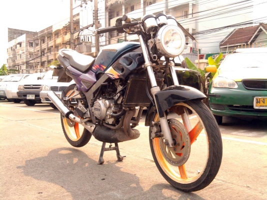 ขออนุญาติขาย KAWASAKI  VICTOR 150 CC. มือเดียว สีฟ้าเขียว ล้อแม็