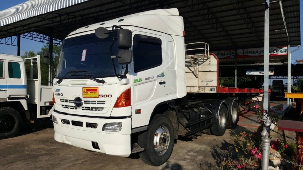ขายหัวลาก HINO FM1A 344 แรงม้า ปี 54 พร้อมหางเทนเลอร์ 12 เมตร 3 คาน อูสามมิตร เอกสารเล่มทะเบียนพร้อมโอนครับ