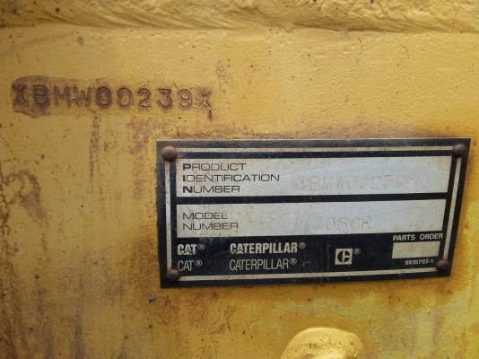 รถขุด CATERPILLAR รุ่น 305CR