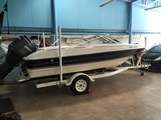 ขายเรือ!!  Bay Liner 16 ฟุต เครื่องยนต์ yamaha 80 แรง 4จังหวะ serviceเรียบร้อย เพียง 395,000