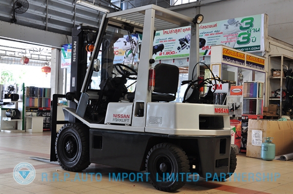 ขายรถโฟล์คลิฟท์มือสอง NISSAN  รุ่น PH02 ราคา 175,000 บาท นำเข้าจากประเทศญี่ปุ่น 100\% ไม่เคยใช้งานในไทย