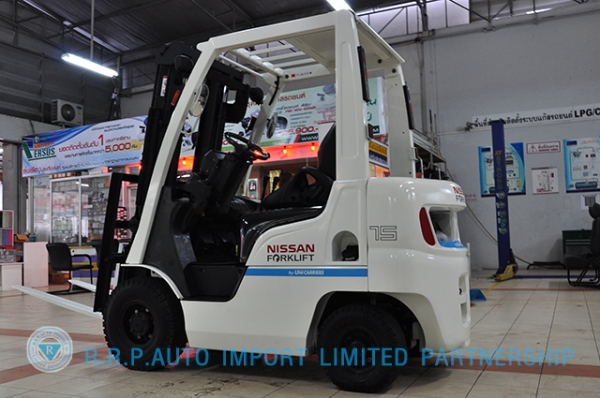 ขายรถโฟล์คลิฟท์มือสอง NISSAN รุ่น NL01-000188 ราคา 185,000 บาทนำเข้าจากประเทศญี่ปุ่น 100\% ไม่เคยใช้งานในประเทศไทย