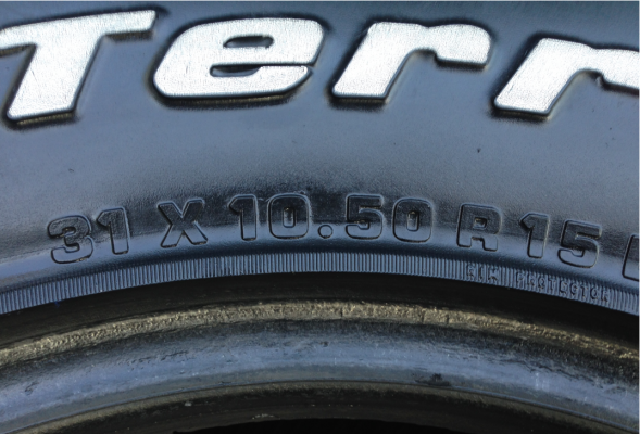ยาง All BF goodrich 31 10.5 R15 ดอกเต็ม ใช้ได้อีกหลายปี