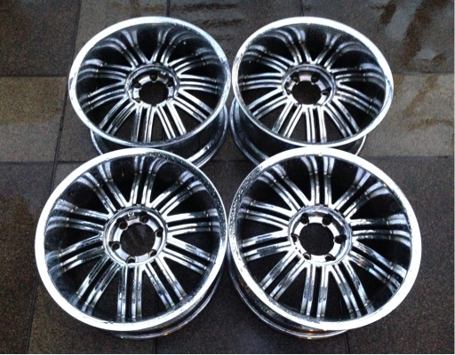 ล้อVIP งานโครมเมียมนอก ขอบ20 6รู139 สภาพสวย ไม่มีซ่อม ขอบเดิมหนาๆ ราคาไม่แพง