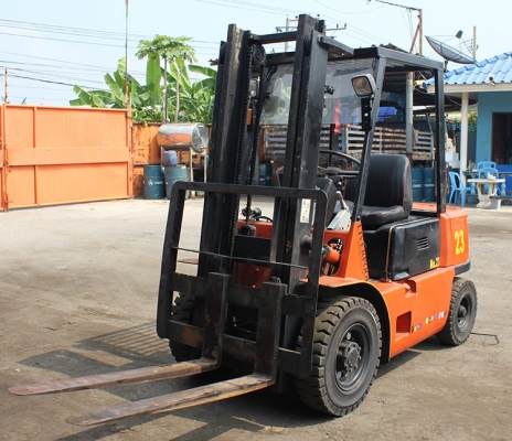 รถฟอร์คคลิฟต์ MITSUBISHI 2ตัน เครื่องดีเซล เสา3เมตร พร้อมใช้งาน ไฮดรอลิกปรกติไม่ซึม เกียร์ดี เครื่องดี