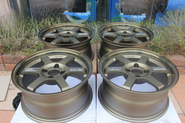 ล้อ TE37 ขอบ15X7 งานเหมือน ปั๊มครบ วงละ 2,500 บาท