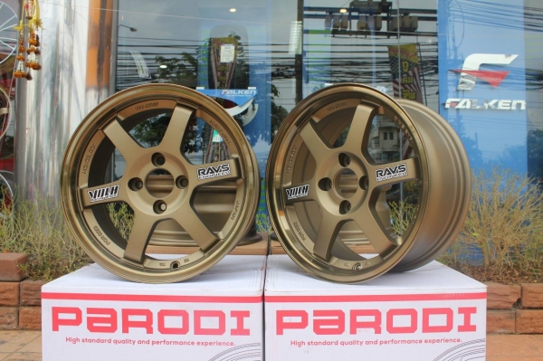 ล้อ TE37 ขอบ15X7 งานเหมือน ปั๊มครบ วงละ 2,500 บาท