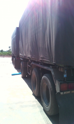 ขายรถพ่วงตัวถังพืชไร่ รถอีซุจัมโบ้ เปลี่ยนหัว240 เครื่งอีซุ320ต่อเครื่องในไทย เกีย