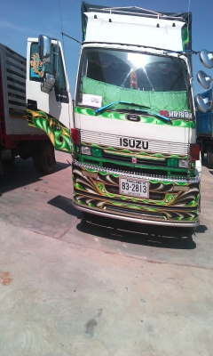 ขายรถพ่วงตัวถังพืชไร่ รถอีซุจัมโบ้ เปลี่ยนหัว240 เครื่งอีซุ320ต่อเครื่องในไทย เกีย