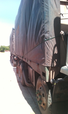 ขายรถพ่วงตัวถังพืชไร่ รถอีซุจัมโบ้ เปลี่ยนหัว240 เครื่งอีซุ320ต่อเครื่องในไทย เกีย