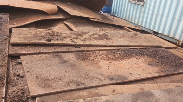 เหล็กแผ่นปูพื้นหนา10-40มิลโลละ14