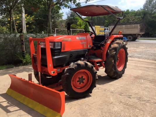 ขายรถไถKubota L4508 (4WD) พร้อมใบมีดหน้าและผานพรวนCMT24x6 รถพร้อมใช้งาน