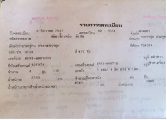 โตโยต้า6ล้อ3ใบปัด ราคาเบาๆ (รอคู่มือเอกสาร3-4วันครับ)