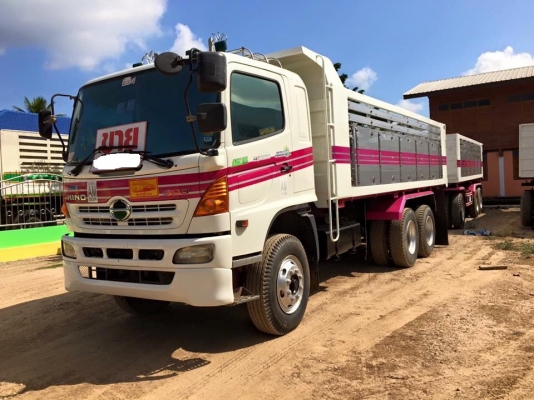 ขายสิบล้อ HINO FM1A 344 ปี53 พ่วงแม่ลูกดั้ม  รถสวยพร้อมใช้งาน