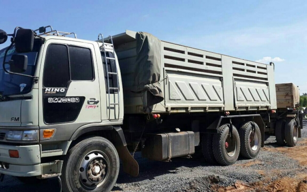 สิบล้อ ฮีโน่ FM3H195 ปี42 แม่ลูก 2เพา ดั้มสามมิตรแท้ สภาพดีสวยจัดบางเดิมทั้งคัน ทะเบียนพร้อมโอน