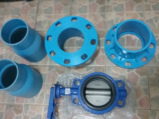 Butterfly valve 5นิ้ว และข้อต่อหน้าแปลน ต่างๆ