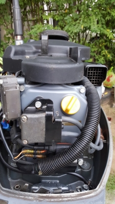 ขายเครื่องเรือ Yamaha 25 four มี trim