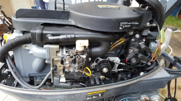 ขายเครื่องเรือ Yamaha 25 four มี trim