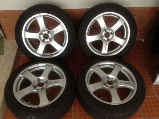 ล้อเเท้ W WORK NEZART SPROT ขอบ16กว้าง7นิ้วอ๊อฟ42 4รู100สีเดิมๆสภาพสวยๆ