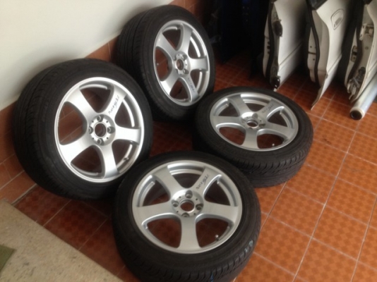 ล้อเเท้ W WORK NEZART SPROT ขอบ16กว้าง7นิ้วอ๊อฟ42 4รู100สีเดิมๆสภาพสวยๆ