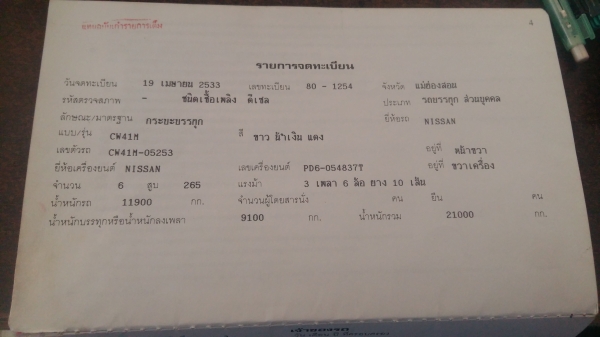 ด่วนขายรถนิสสันยูดีCW41คู่กับรถมิตซูFN527