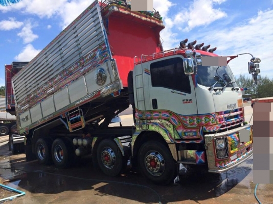 ขายรถสิบล้อ ISUZU DECA FXZ360แรง ปี56 ดั้มมิเนียม อู่ธนิลกลการ ดั้มเนียมชุดใหญ่