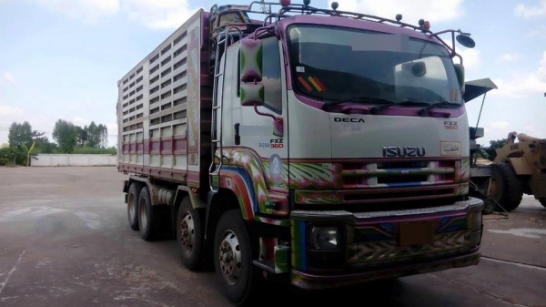 ขายรถสิบล้อ ISUZU DECA FXZ360แรง ปี53 พ่วงแม่ลูกคอกเกษตร ดั้มเหล็ก อู่CT  รถสวยพร้อมใช้งาน