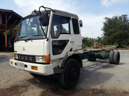 MITSUBISHI FK457 ปี43 หัว-คัสซี เครื่อง 6D16 195แรงม้า เครื่องดี คัสซีสวย FK457-TL......เสื้อเพาบุ๋ม  พวงมาลัยเพาเวอร์ เบรคทิฟฟี่ ช่วงล้อ 5.60 เมตร ยาว 7:20 เมตร