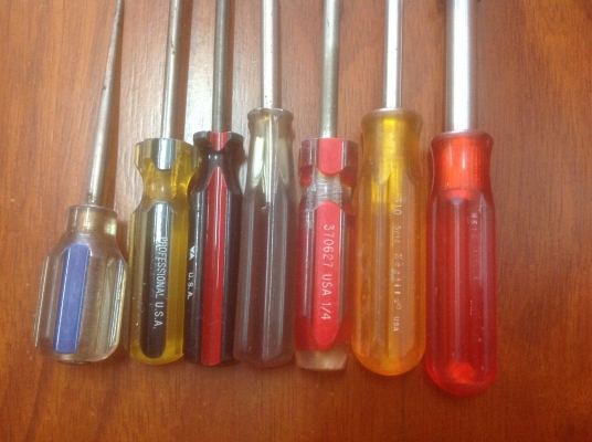 ขายไขควง Vintage U.S.A. ชุด 7 ตัว ฟรีจัดส่ง