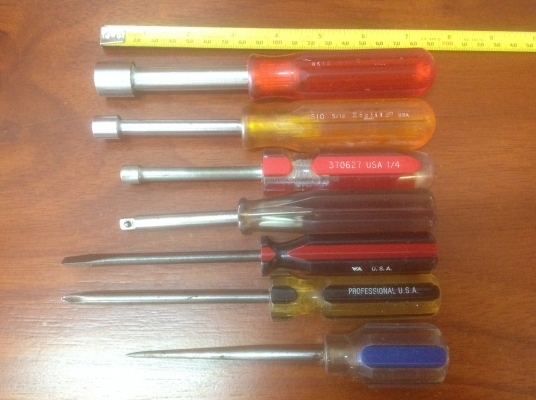 ขายไขควง Vintage U.S.A. ชุด 7 ตัว ฟรีจัดส่ง