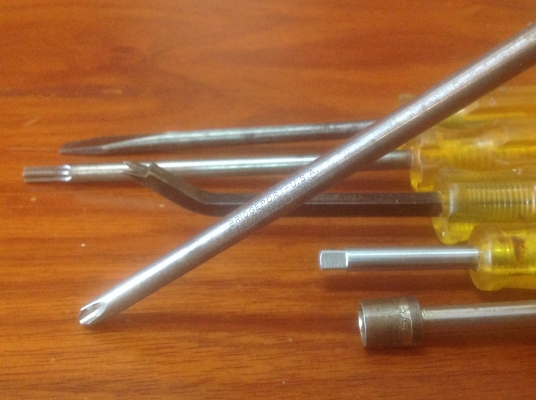 ขายไขควงปาก 6 แบบ 6 ชิ้น ตัวใหญ่ๆ หนาๆ Vintage U.S.A.ฟรีจัดส่ง