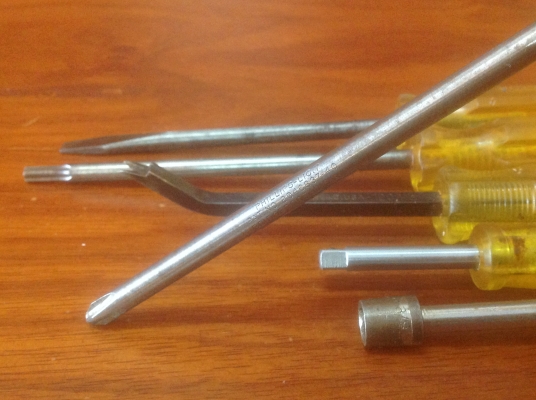 ขายไขควงปาก 6 แบบ 6 ชิ้น ตัวใหญ่ๆ หนาๆ Vintage U.S.A.ฟรีจัดส่ง