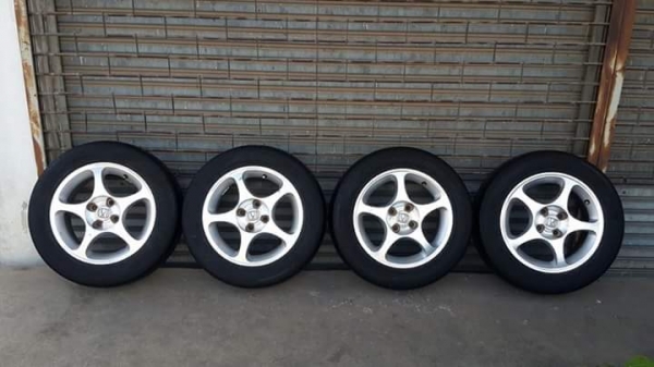 ล้อเดิม Honda Civic ขอบ 15 4รู100 ยางปี13