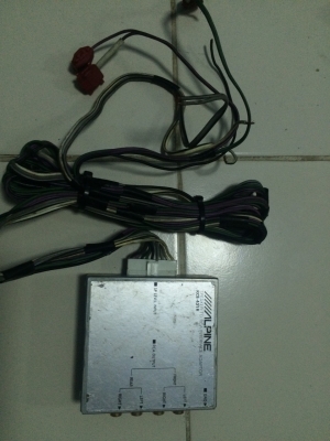 Alpine KCE-431R SPEAKER TO RCA INTERFACE ADAPTOR ทำสายลำโพงให้เป็นปรีเอ้า ปรีเอ้า2ชุด FRONT และ REAR มือ2 ญี่ปุ่น