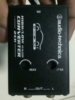 Audio-techica AT-HLC220 CONVERTER HIGH/LOW ทำสายลำโพงให้มีปรีเอ้า ยี่ห้อดัง มือ2 ญี่ปุ่น