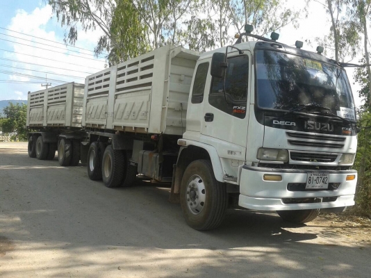 ขายรถพ่วง ISUZU DECA 270 ปี 46 EURO 1 ดั้มสามมิตรแม่-ลูก 3 คาน รถวิ่งงานอยู่ทุกวัน ราคาคุยกันได้ครับ