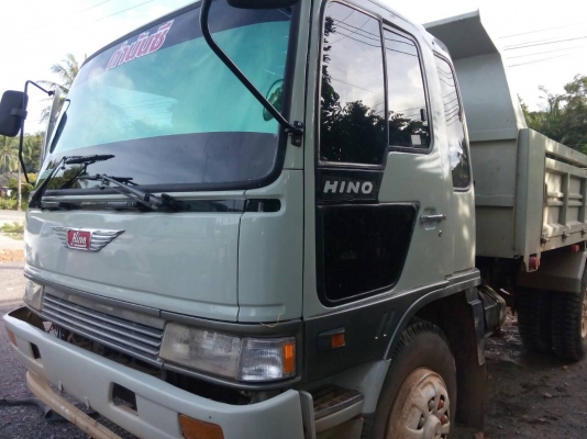 ขายรถบรรทุก 6 ล้อดัมพ์ HINO FF195 แรงม้า กระจกไฟฟ้า ยาง 1000 ราคา 650000