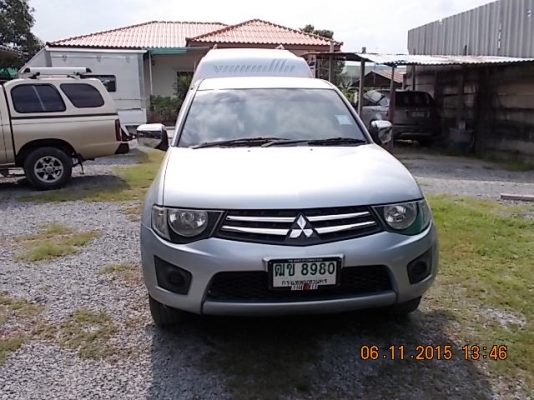 รถมือแรกmitsubushi ไตรตัน แค็บ 2.4เบนชิน ปี2011ไมล์แสนโล ติดlpgใต้ท้อง