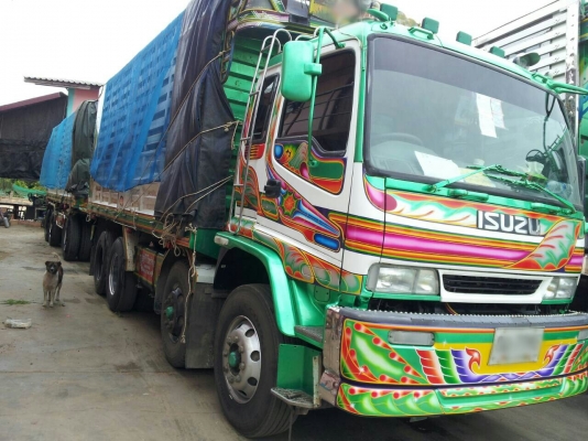 ขายรถ 24 ล้อ แม่.ลูก กระบะเหล็กคอกเกษตรดั้ม ISUZU 320  ปี.51 ราคา.2100000 สนใจนัดดูรถได้เลย